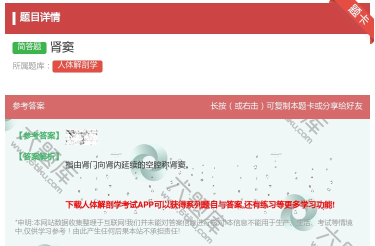 答案:肾窦...